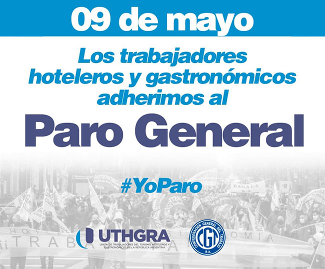 En este momento estás viendo Paro General #YoParo 9 de mayo